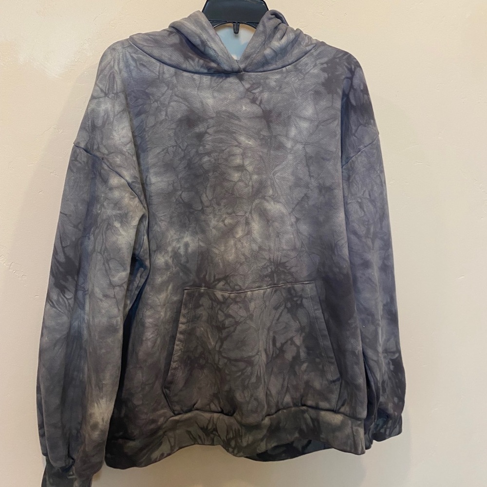 Hand dyed grey hoodie
